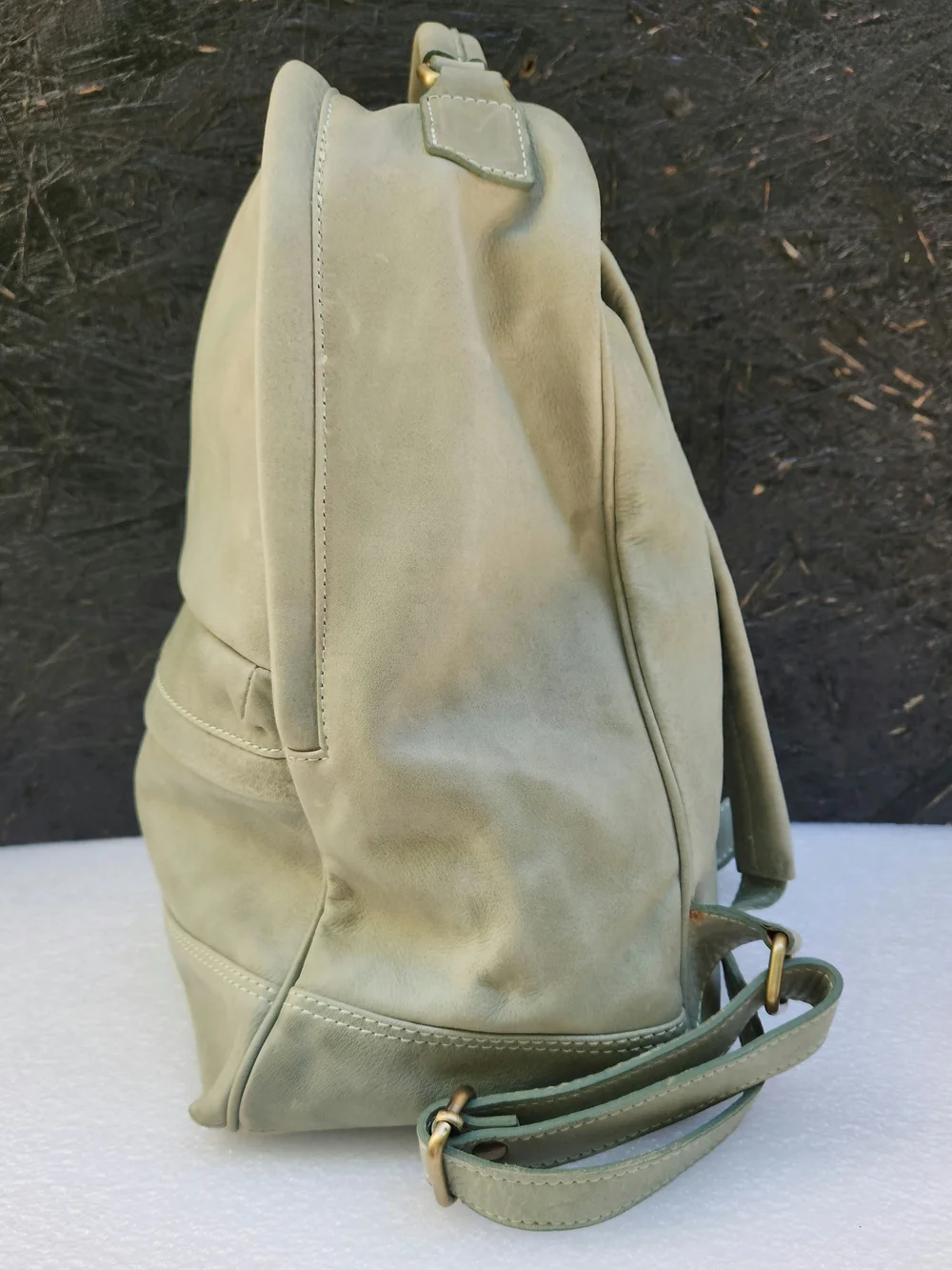 I Medici Firenze Verde Leather Backpack